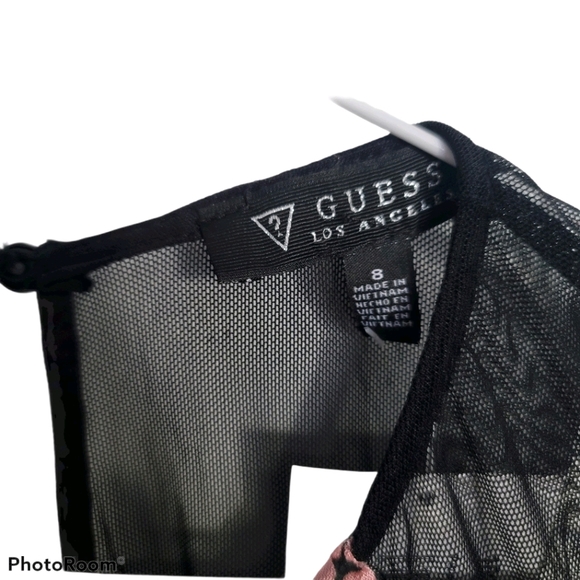 Guess Black Embellished Illusion Dress - Picture 7 of 7